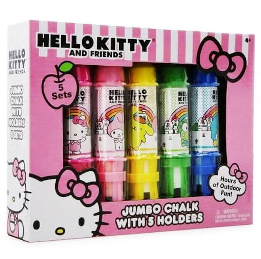 Amazon.com : Inkology Hello Kitty and Friends Jumbo Sidewalk
